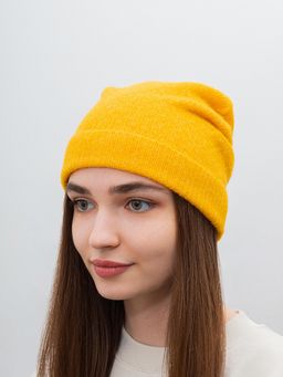 Шапка SEEBERGER арт. 18454-0 TURN-UP BEANIE (желтый)