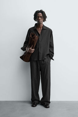 STRIPED FLOWING SHIRT