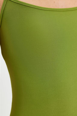 TRENDYOLMILLA Kahverengi Fitted/Vucuda Oturan Ask?l? Maxi Esnek Orme Kalem Elbise TWOSS23EL02435  фото 66