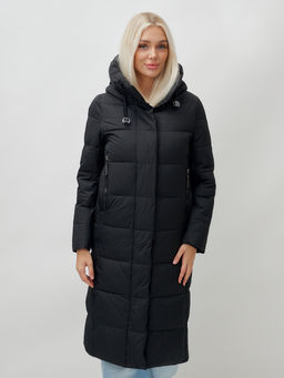Пальто зимнее MTFORCE 9606Ch женское черное утеплитель 270 г/м²  фото 15