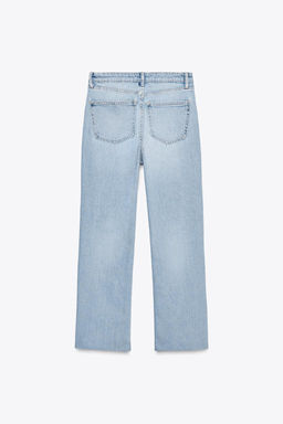 TRF CROPPED FLARE HIGH-WAIST JEANS - Zara фото 37