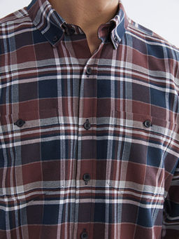 Regular Fit Ekose Gabardin Erkek G?mlek