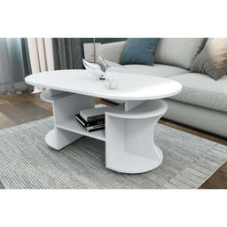 Столик журнальный «Барон», 1000×480×560 мм, цвет белый