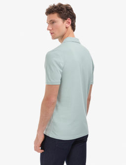 Koyu Mint Regular Fit %100 Pamuk K_vr_lmaz Polo Yaka Basic Ti__rt
