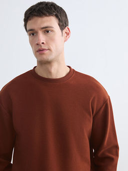 Bisiklet Yaka Erkek Sweatshirt