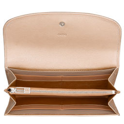 Итальянский большой женский кожаный кошелек DuDu серии Gandia | золотистый пэчворк - Dudubags фото 4