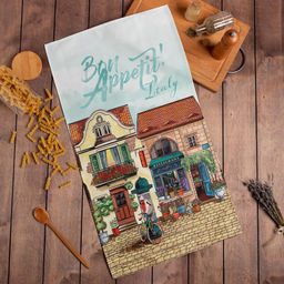 Полотенце Этель: Bon Appetit 40х73 см, 100% хлопок, саржа 190 гр/м