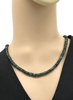 Бусы Изумруд диски 6*2мм, 48см, 27,4г