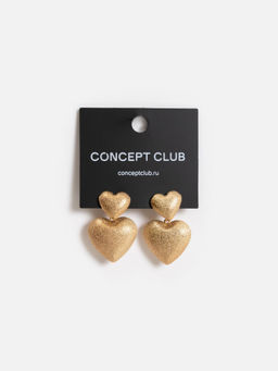 CONCEPT CLUB / Серьги жен. Hearted золотистый фото 2