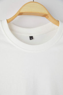 Siyah-Gri-Ekru 3lu Paket Slim/Dar Kesim %100 Pamuk Erkek T-Shirt TEDAW25TS00010
