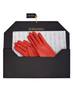 Перчатки женские ш+каш. TOUCH F-IS5500 coral - Eleganzza фото 6