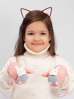 Варежки детские на шнурке Kim Lin  фото 4