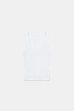 RIB SLEEVELESS TOP