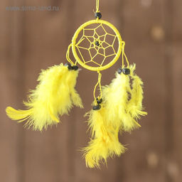 Ловец снов «Солнечное утро», 0.5×6×25 см, жёлтый