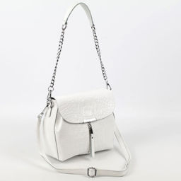 Женская кожаная сумка через плечо под крокодила 0112-3 - Cidirro фото 2