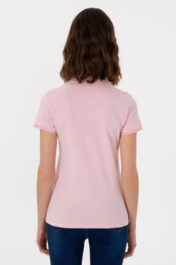 Kad_n A__k Pembe Basic Polo Yaka Ti__rt Sepette S_rpriz _ndirim - U.s. polo assn фото 6