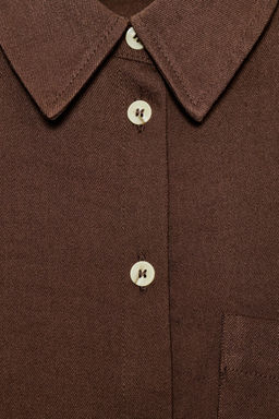 CAMISA OVERSIZE MANGA ANCHA / Marr?n - Zara фото 9