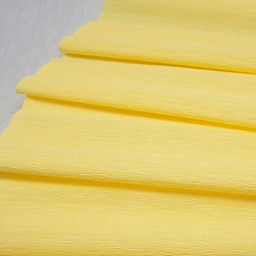 Бумага крепированная желтая светлая 60г/м2 (№28) 50*250см, в пакете