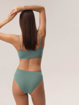 Топ женский на тонких бретелях с плетением цепочка HOME COLLECTION - Rossoporpora фото 68