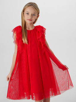 Нарядное платье для девочек красное - Mark formelle фото 5