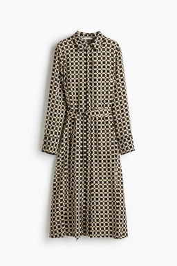 Vestido camisero con cintur?n de anudar