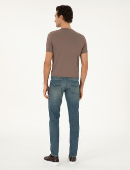 Джинсовые брюки узкого кроя цвета индиго - Cacharel фото 4