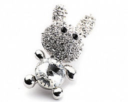 Брошь Зайка PR2564