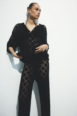 Pantal?n efecto crochet - H&m фото 3
