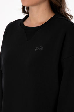 Kad_n Siyah _ardonlu Bisiklet Yaka Basic Sweatsh_rt Sepette S_rpriz _ndirim - U.s. polo assn фото 7