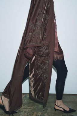 VELVET BEADED KIMONO - LIMITED EDITION - Zara фото 5
