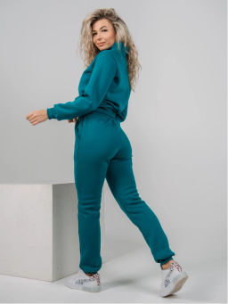 Костюм Токио изумруд (брюки) (футер)