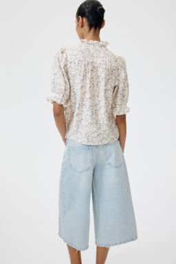 Blusa de volantes con mangas abullonadas - H&m фото 5