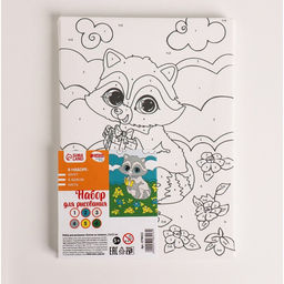 Картина по номерам Енотик на полянке 21 15 см - Школа талантов фото 3