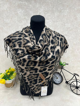 Платок в клетку из кашемира, мультицвет