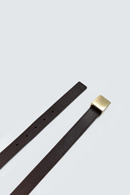 LIMITED EDITION LEATHER BELT WITH PLATE