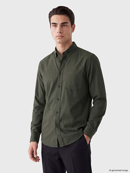 Regular Fit Poplin Erkek G?mlek