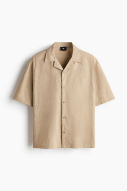 Camisa resort con textura Relaxed Fit