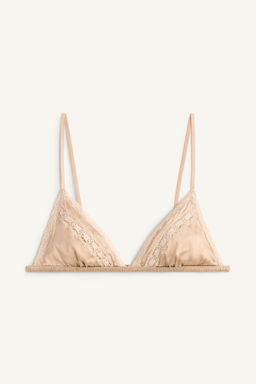 SUJETADOR SEDA ENCAJE LIMITED EDITION / rosa claro - Zara фото 3