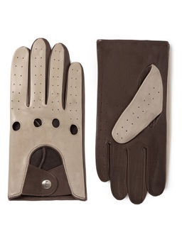 Перчатки мужские б/п IS01115 l.taupe/d.brown