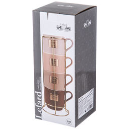 НАБОР КРУЖЕК LEFARD 4ШТ BREAK TIME 330МЛ  фото 2