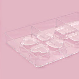 Форма для конфет и шоколада Мерси, 8 ячеек, 20?12?2.5 см, прозрачная