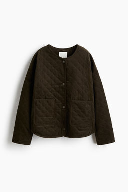 Chaqueta oversize de pana con dise?o guateado