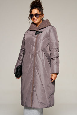 Пальто Beautiful Free 8017 дымчато-лиловый