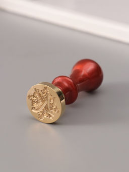 Печать для сургуча с пластиковой ручкой «Буква K на вензеле», 2.5×2.5×6.3 см