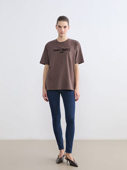 Saint-Tropez Bask?l? Oversize Kad?n Ti??rt