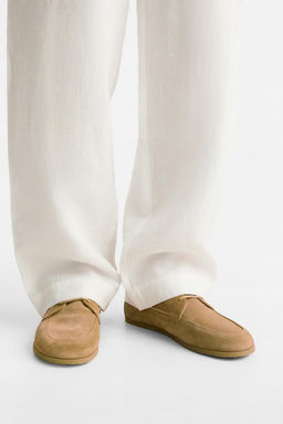 LEATHER DECK SHOES - Zara фото 3