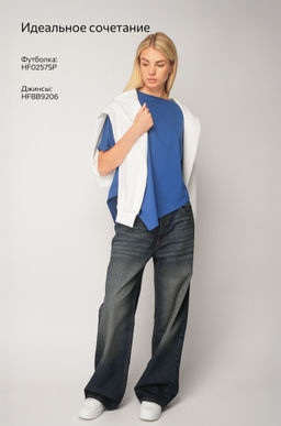 Женская асимметричная футболка Happyfox