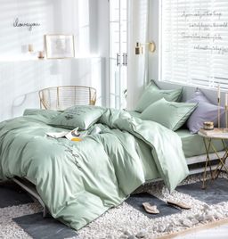 КПБ Mency Winni однотонный с вышивкой на резинке по кругу MENWOV015 1.5 спальный