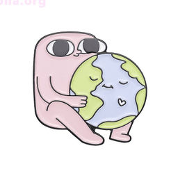 Брошь-значок The world is in my hands