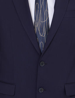 Темно-синий приталенный костюм - Cacharel фото 5